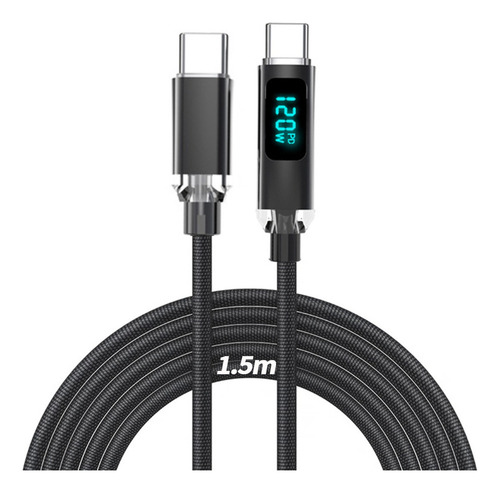 Cabo De Carregamento Rápido Tipo C De 120 W, Cabo De Dados