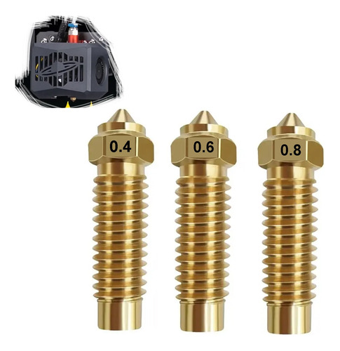 Kit 03 Bicos Compativel Com Elegoo Neptune 4 Plus / Max