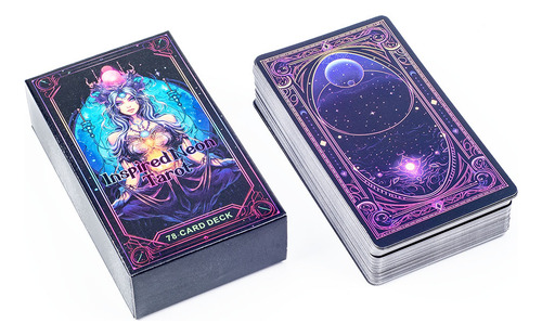 Deck De Néon Inspirado Em Inglês De 78 Cartas | Tarot As Vis