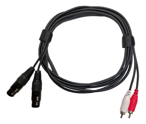 Cable Audio Balanceado Xlr Rca A Xlr Hembra Doble Saypro