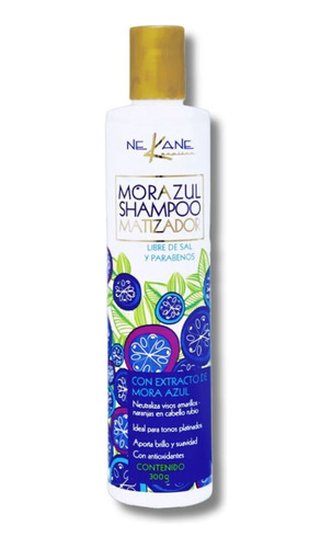 Nekane ® Shampoo Mora Azul Matizador Rubios Canas 300ml 