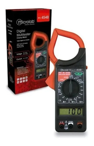 Digital Multi Tester Pinza Meter Mcl - Microlab - 4548
