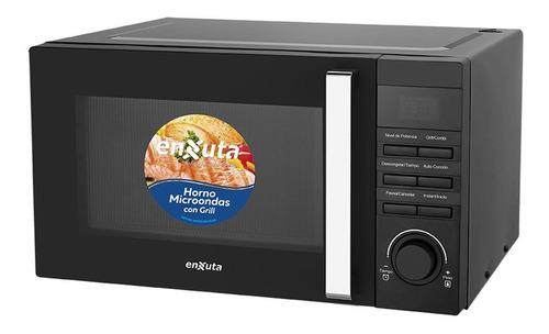 Microondas Digital Enxuta Negro 23 Litros Grill