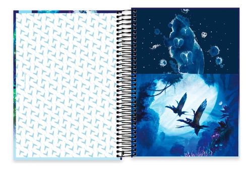 Caderno Capa Dura 10x1 160 Folhas Avatar The Way Of Water