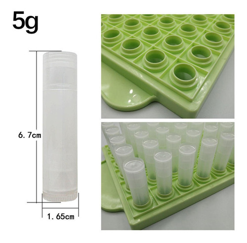 Imagen 8 de 10 de Bandeja De Relleno De Bálsamo De Labios Diy Molde De 5g