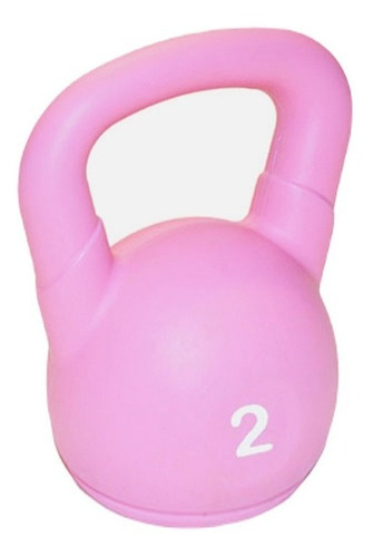 Pesa Rusa Mir De 2 Kg Kettlebell De Pvc Color Rosa Crossfit 