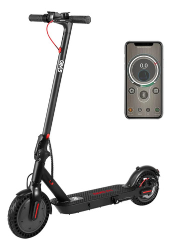 Gm5 P1 Patinete Elétrico Adulto, 400 W De Potência Máxima, 25 Km/h Velocidade Máxima, Autonomia De 22 Km Com Uma Carga Completa, Scooter Eletrica Dobrável Com Aplicativo Bluetooth Preto