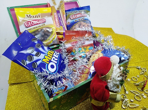 Cajas Navideñas De Madera Regalos Empresariales Familia Comp