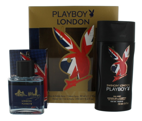 Londres Por Playboy Para Hombres: Edt 1.7 Oz + Gel De