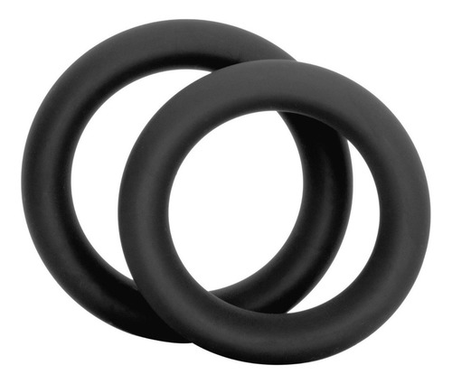 Anillo Pene Silicon 2pz Cock Ring Colt Set Prolonga Erección Color Negro