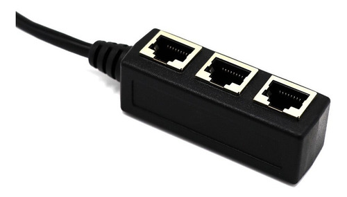 1 Pieza Adaptador Divisor Rj45 De Alambre Núcleo Chapado En