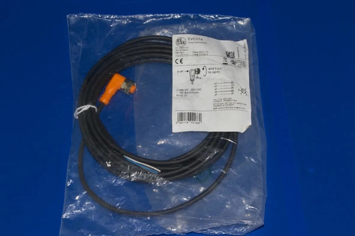 Ifm Evc074 M12 5m Cable De Conexión Con Conector Hembra