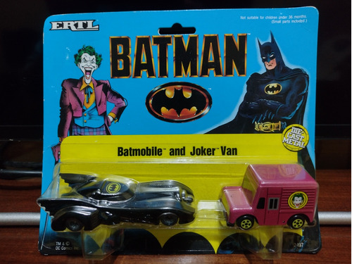 Batimóvil Y Joker Van Batman 1989 Escala 1:64 Ertl Metal