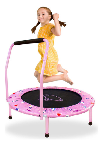 Trampoln Plegable De 38 Pulgadas Para Nias, Mini Trampoln Pa