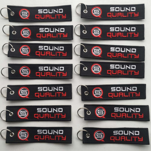 Llavero Bordado Con Tu Logo! 12x3cm Publicidad Eventos