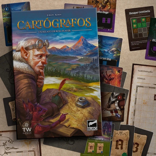 Imagen 4 de 5 de Juego De Mesa Cartógrafos Bureau Roll Player