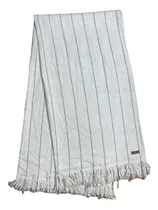 Comprar Manta Artesanal Rústica 100% Algodón 1x2mts Tejido En Telar Raya Gris