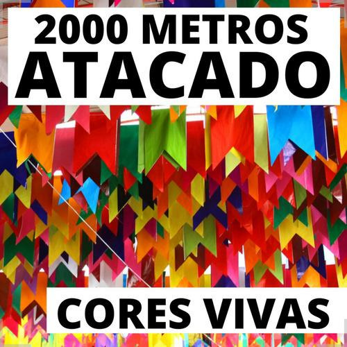 2000 Metros Bandeirinha Papel Seda Festa Junina Decoração Nf