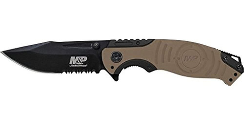 Smith & Wesson M&p Swmp13gls Cuchillo Plegable De Acero Inox