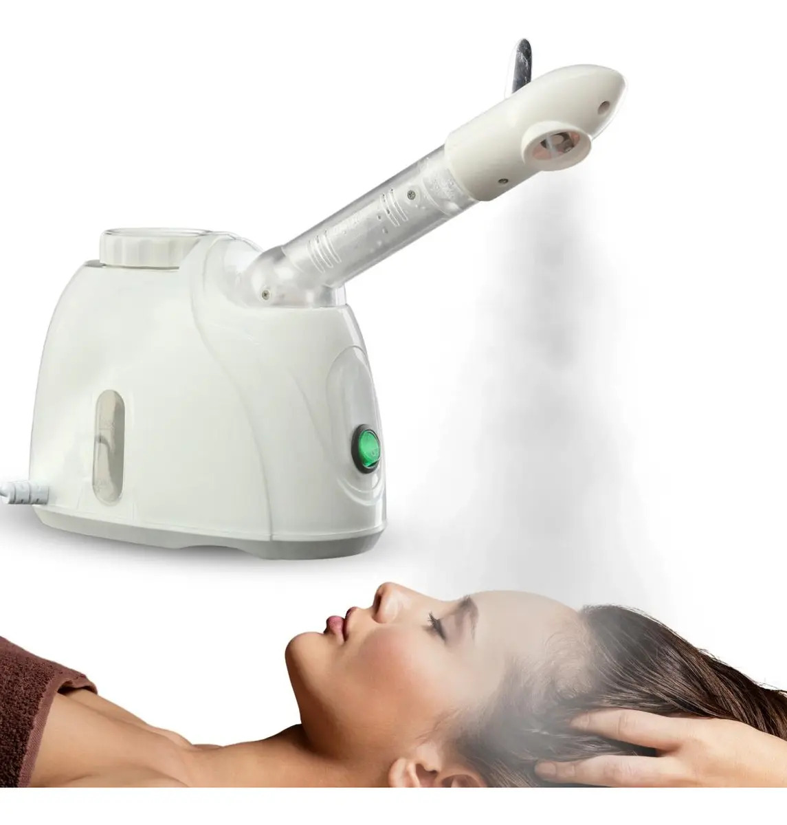 Aparelho Vaporizador Facial e capilar Portátil Cor Branco