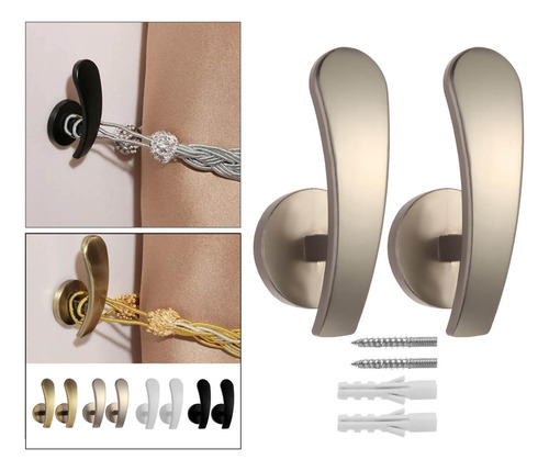 2 De Para Cortinas Para Accesorios De Cortinas Y Plata