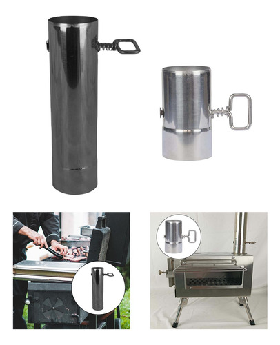 Tubo De Estufas De 2 Uds Con Tubo De Extensión De Chimenea