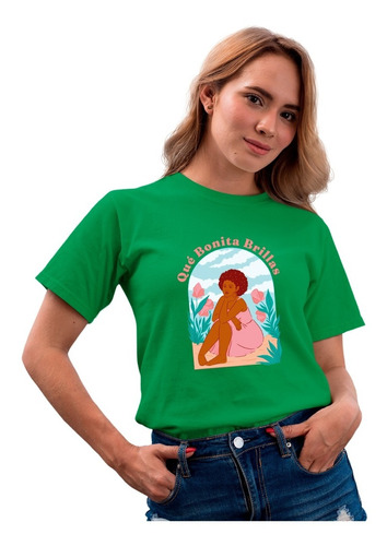 Playera Oversized - Frases Feministas - Que Bonita Brillas