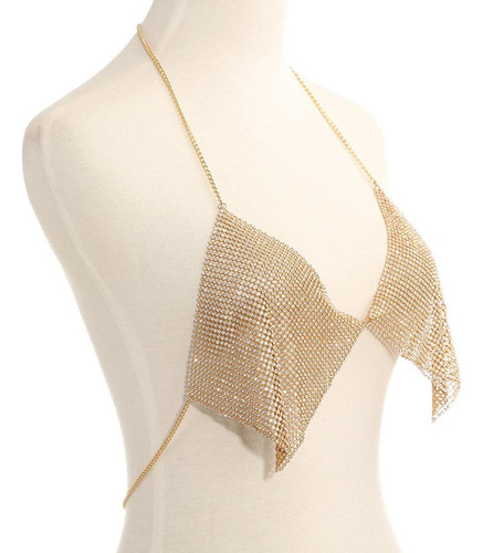 . Collar Atractivo De La Cadena Del Cuerpo Del Bikiní Oro