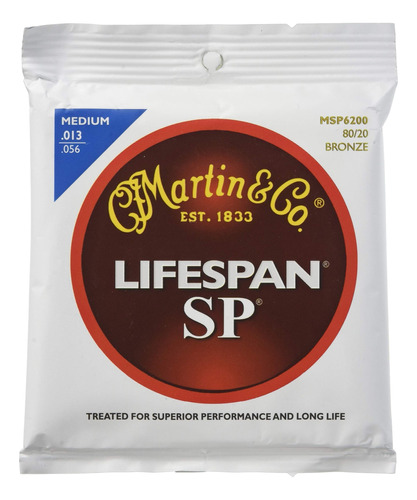 Martin Lifespan Medium Cuerda Guitarra Acustica