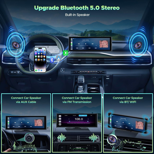 Visualización Táctil Inalámbrica Carplay De 9.3 PuLG...