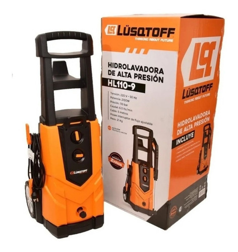 Imagen 1 de 10 de Hidrolavadora Lusqtoff Hl110-9 2100w 110bar Alta Presión