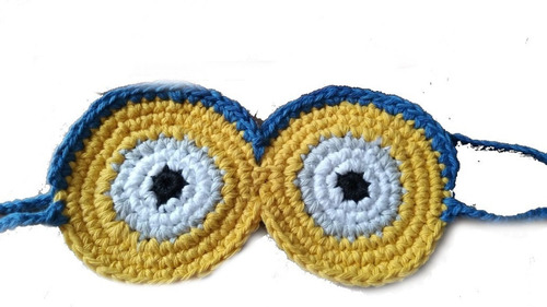 Antifaz Para Dormir Viajar X2 Crochet Diseños Personalizados
