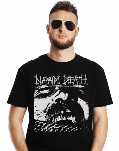 Polera Napalm Death Logic Ravaged By Brute Force Metal Impre