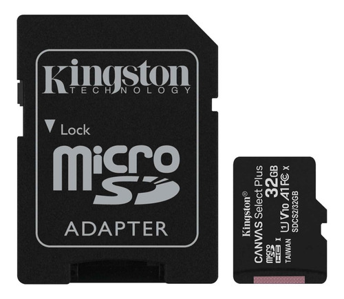 Memoria Microsd Kingston 32gb 100mb/s Con Adaptador  