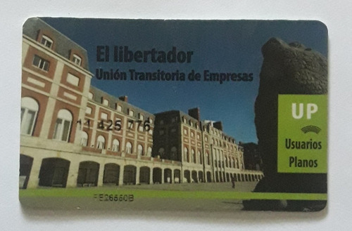 Tarjeta Transporte Mar Del Plata (no Funciona) 