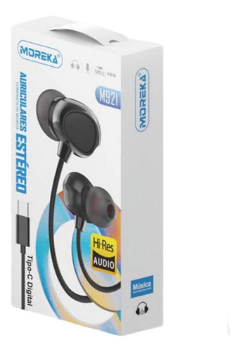 Paquete 20 Audifonos Alámbricos Manos Libres Conector Tipo C