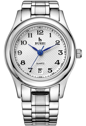 Reloj Mujer Burei 3008 Cuarzo Pulso Plateado Just Watches