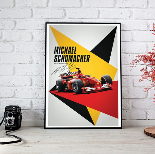 Vinilo Decorativo 30x40cm Poster Michael Schumacher 04