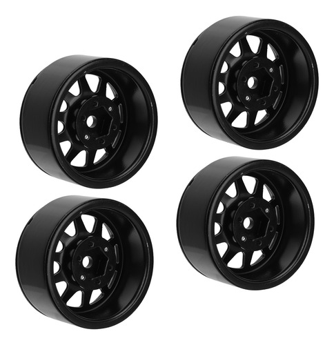 Rc Crawler Car Wheel Hub 4pcs Rim Set Zinc Alloy Steel