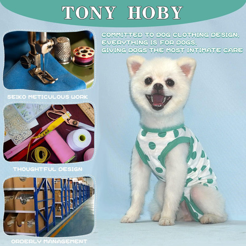 Tony Hoby Summer Dog Jumpsuit, Suave Pijama De Perros Transp
