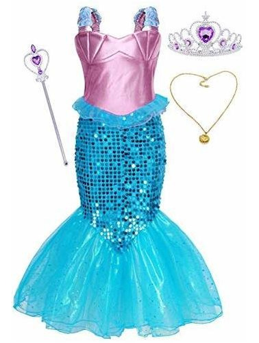 Henzworld Mermaid Princess Dresses For Little Girls Dcdtv