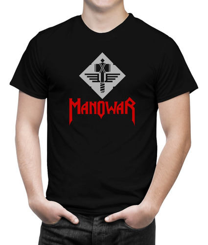Camiseta Masculina Banda Manowar Heavy Metal Musica Rock 3