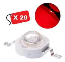 Comprar Led 3w Rojo  Epistar Alta Potencia 10 Leds Powerleds