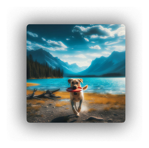 Mousepad Perro Labrador Frisbee Saliendo Del Lago