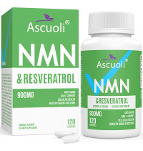 Suplemento  Nmn  Trans Resveratrol Ascuoli 500mg