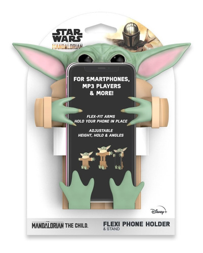 Soporte Celular Flexible Mandalorian Baby Yoda Star Wars