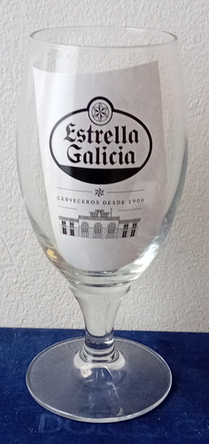 Copa De Cerveza Estrella Galicia Cerveceros Desde 1906 Negro (Usado)