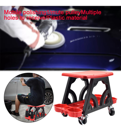 Silla Taburete Para Detalles De Coche Resistente Con Rojo