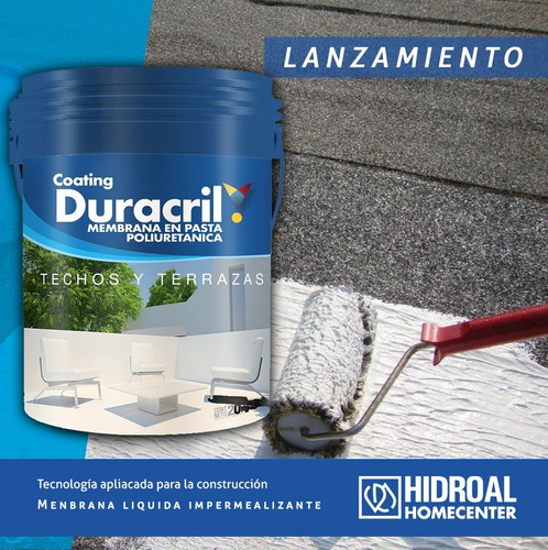 Duracril Membrana Liquida Poliuretanica Techos 20 Kg Premium