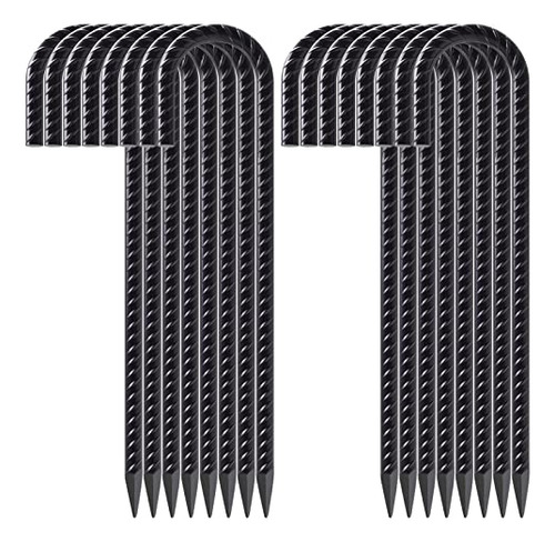 Rebar Stakes J Hook (16pcs) Heavy Duty 16 Inch Steel Gr...